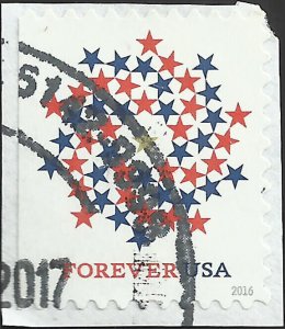 # 5131 Used Red & Blue Stars Patriotic Spiral