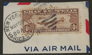 US C14 1930  $1.30 airmail  fine used on piece