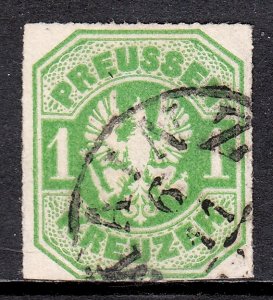 Germany (Prussia) - Scott #23 - Used - Pencil on reverse - SCV $45