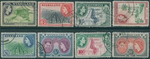 Nyasaland 1953 SG177-187 Maps Arms Industry (8) FU