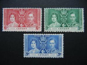 Ceylon 1937 KGVI Coronation