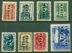 LITHUANIA GERMAN OCCUPATION Mi 2-9 MH (RL) 5404 CV $90.00 BIN $50.00