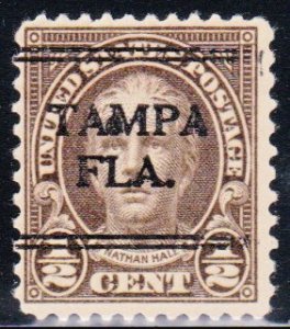 Precancel - DLE - Tampa, FL PSS 241 Compound Perf - Town and Type Issue