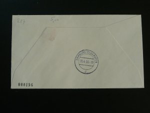 first flight cover Lufthansa 1959 Stockholm Sweden to Hamburg 92186