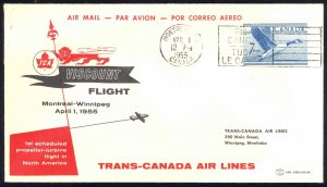 Canada Sc# C6 First Flight (Montreal>Winnipeg) 1939 3.1 Trans Canada Air Mail