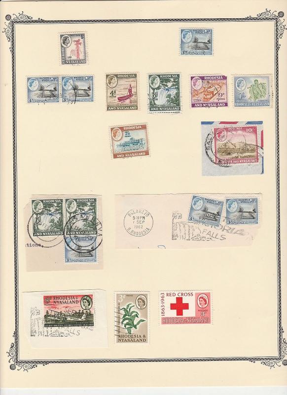 Southern Rhodesia Rhodesia and Nyasaland Collection 1938-1970 Used / Unused (78)