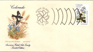 #1958 Colorado Birds - Flowers APAS FDC