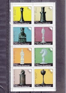 Equatorial Guinea,  Chess Sheet of 8. ^