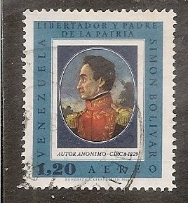 Venezuela  Scott   C947   Bolivar Painting   Used