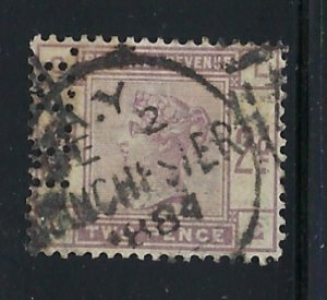 Great Britain 100 Used 1884 issue (fe4600)