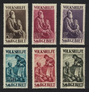 Saar Christmas Charity 6v 1928 MH SG#128-133