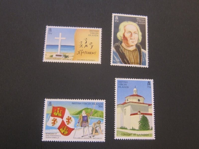 British Virgin Islands 1992 Sc 750-53 set MNH