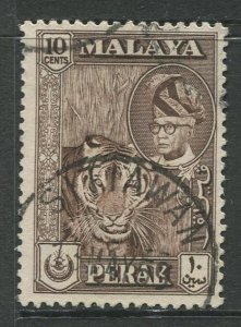 STAMP STATION PERTH Perak #132 Sultan Yussuf Izuddin Shah Used 1957-61