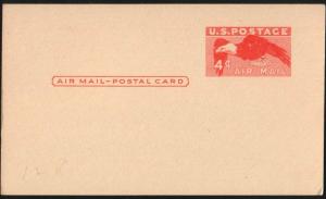 Scott UXC1 Mint First Airmail Postal Card