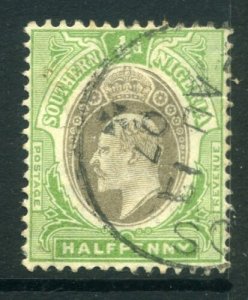 SOUTHERN NIGERIA; 1903-7 Ed VII issue fine used 1/2d.  (101056) 