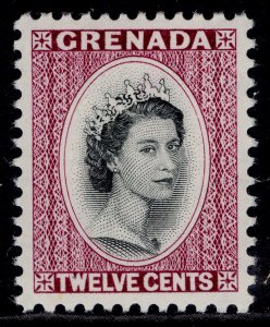 GRENADA QEII SG219, 12c black & reddish purple, NH MINT.