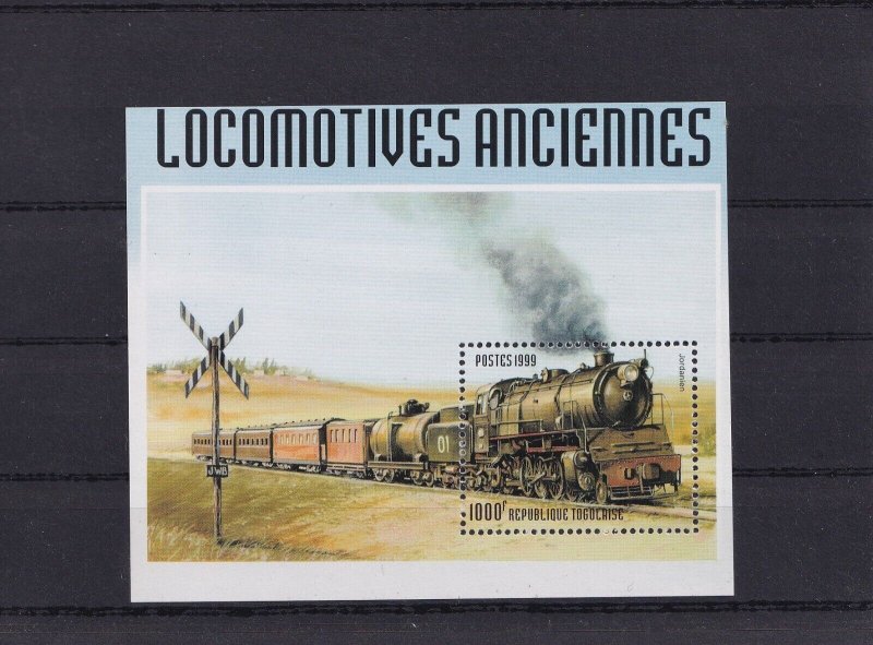 SA15a Togo 1999 Ancient Locomotives mint minisheet