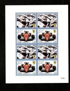 Dominica 2010 - Ferrari 126 C3 - Sheet of 8 stamps - Scott #2734 - MNH