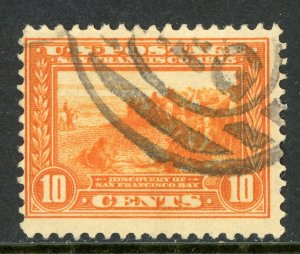 USA 1913 PanPacific Expo 10¢ Orange Perf 12 Scott #400A VFU M439