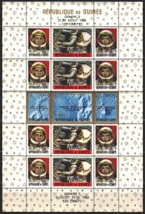 Guinea. 1965. bl 11. Space. MNH.