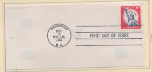 Scott #  1044A  cut envelope  First Day Cancel