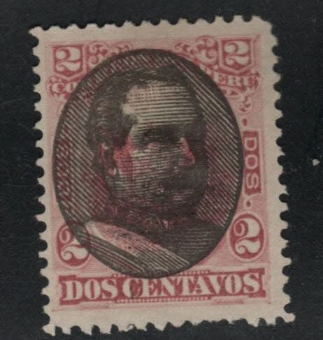 Peru  Scott 121 Unused Overprinted stamp 1894