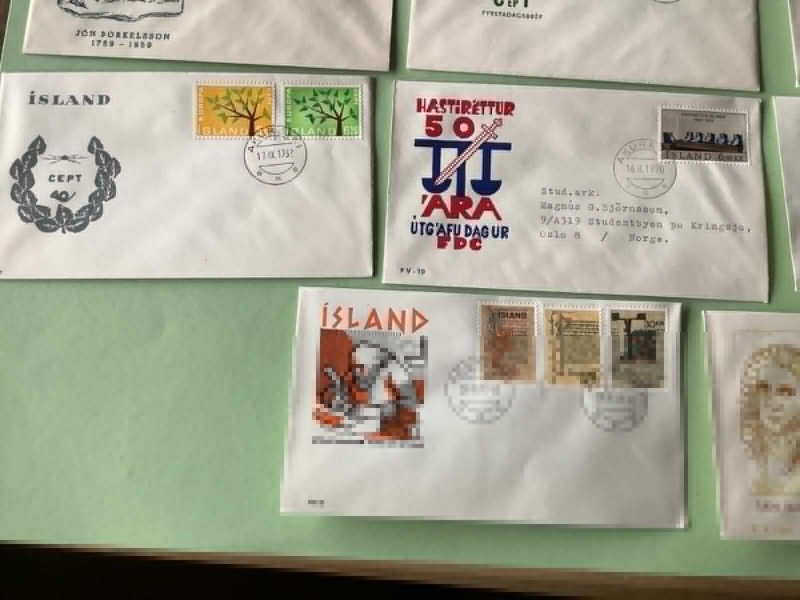 Iceland first day covers 11 items Ref A1927