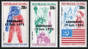 Mali C264-C266, MNH. Mi 510-512. Apollo-Soyuz link-up. ARRIMAGE 17 Jule 1975.