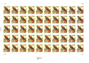 United States; Scott 2477; 1990; Pane of 50; Unused; NH; Birds