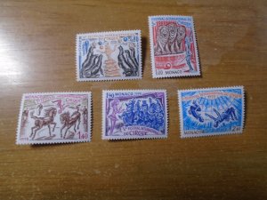 Monaco  #  1130-34  MNH