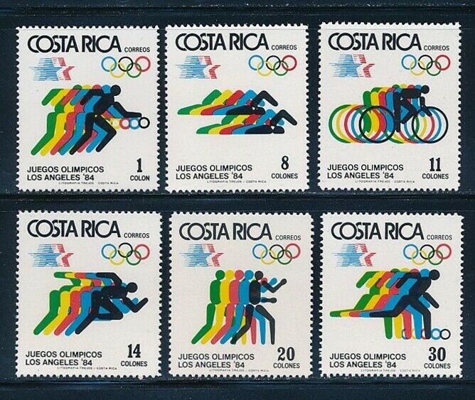 Costa Rica - Los Angeles Olympic Games MNH Sports Set (1984)