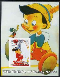 Somalia 2004 75th Birthday of Mickey Mouse #14 - Pinocchi...