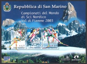 2003 San Marino, Nordic Ski World Championship - Val di Fiemme, BF 79 - MNH**