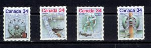 CANADA - 1986 SCIENCE AND TECHNOLOGY SERIES 1 - SCOTT 1099 TO 1102 - MNH