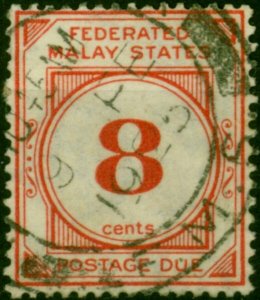 Fed of Malay States 1924 8c Red SGD4 Fine Used