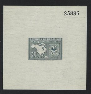 Colombia souvenir sheet  mnh sc  560