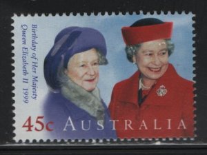 AUSTRALIA, 1747, MNH, 1999, QUEEN MOTHER & QUEEN ELIZABETH II