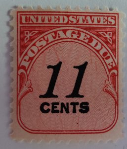 SCOTT #J102 SINGLE MINT NEVER HINGED ELEVEN CENT UNITED STATES POSTAGE DUE