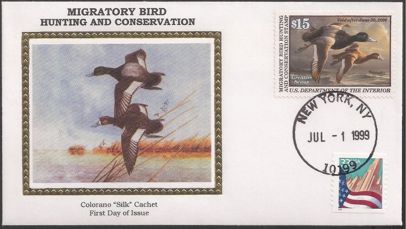 Colorano Silk Cachet FDC for the 1999 Federal Duck Stamp