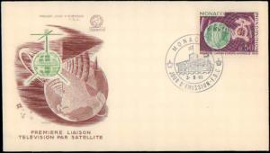 Monaco, First Day Cover, Space