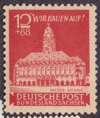 Germany DDR Russian Occupation East Saxony 1945 -  15NB2 MH