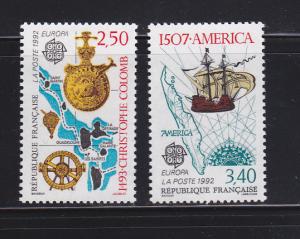 France 2287-2288 Set MNH Discovery of America