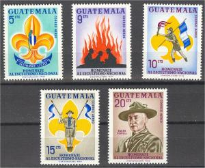 GUATEMALA, SCOUT SET 1965, NEVER HINGED **