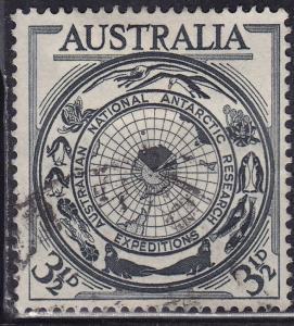 Australia 276 USED 1954 Map of Antarctica