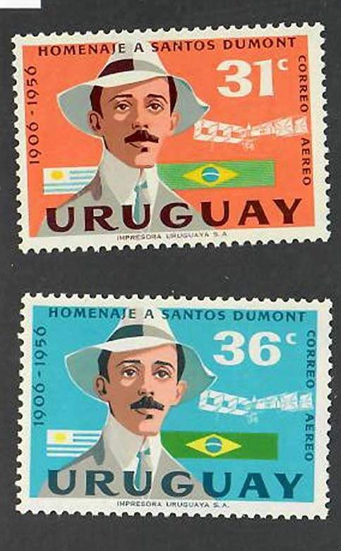 Uruguay; Scott C193-C194; 1959;  Unused; NH; Complete Set