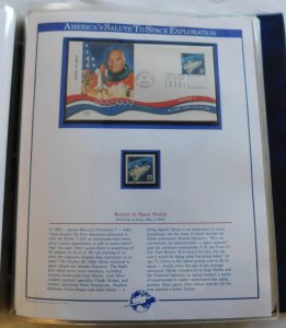 America's Salute to Space Exploration, Fleetwood First Day Covers w/ Min...