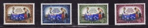 Samoa-Sc#237-40- id7-unused NH set-Flags-Friendship Treaty-1964-