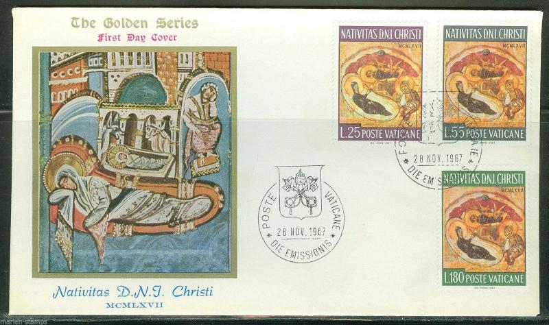 VATICAN CITY SCOTT#458/60  FIRST DAY COVER 