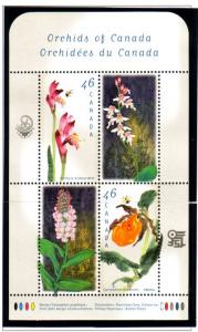 Canada Sc  1790b 1999 Orchids stamp sheet mint NH