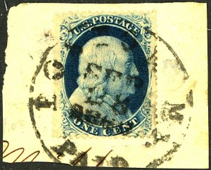 U.S. #24 USED ON PIECE THINS